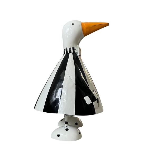 Mackenzie-Childs Striped Metal Goose 11.75in NEW - Picture 5 of 13